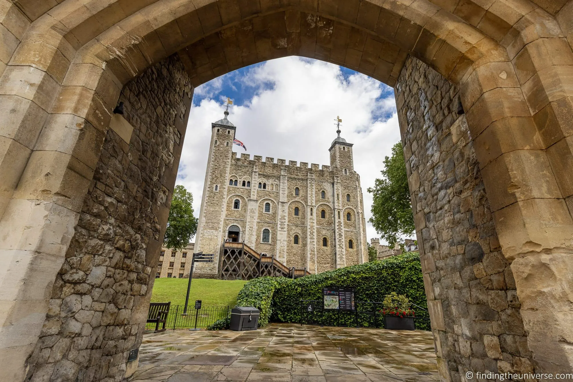 Main gate and fortifications at the Tower of London